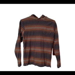 Billabong long sleeve hooded 100% cotton shirt